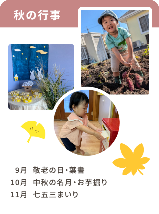 秋の行事の様子